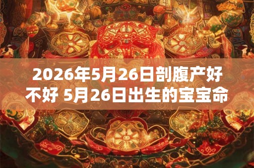2026年5月26日剖腹产好不好 5月26日出生的宝宝命运怎么样