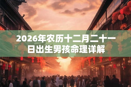 2026年农历十二月二十一日出生男孩命理详解 2026年农历十二月二十一日出生男孩命理详解