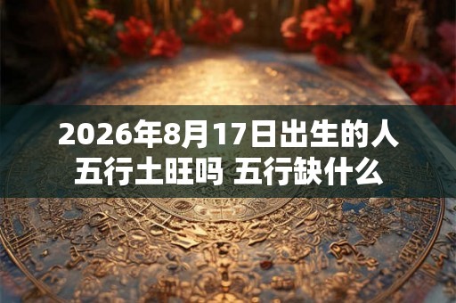 2026年8月17日出生的人五行土旺吗 五行缺什么 2026年8月17日出生的人五行土旺吗 五行缺什么