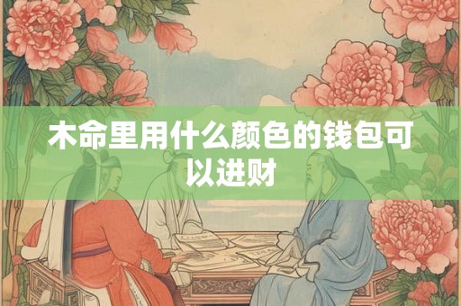 木命里用什么颜色的钱包可以进财