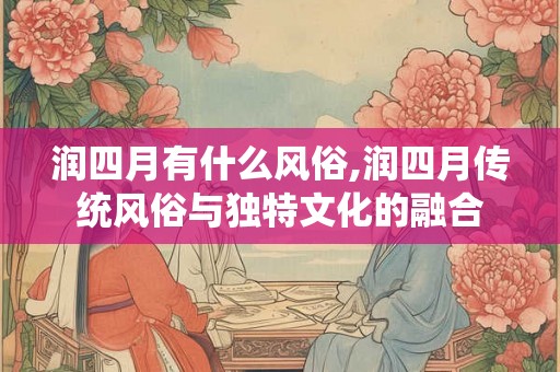 润四月有什么风俗,润四月传统风俗与独特文化的融合