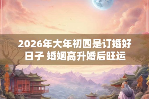 2026年大年初四是订婚好日子 婚姻高升婚后旺运