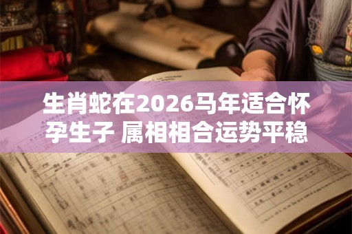 生肖蛇在2026马年适合怀孕生子 属相相合运势平稳