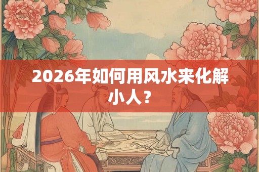 2026年如何用风水来化解小人？