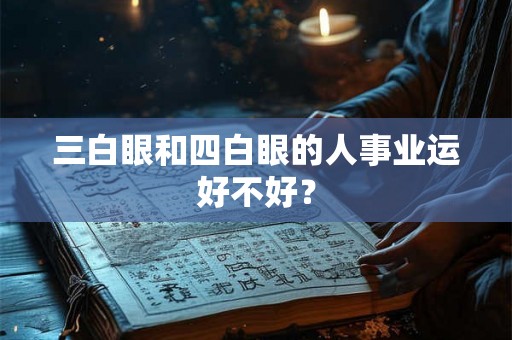 三白眼和四白眼的人事业运好不好？