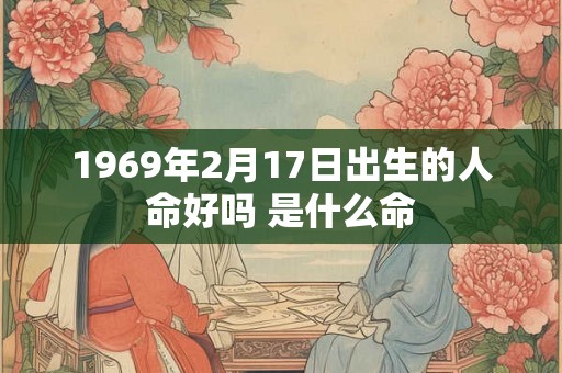 1969年2月17日出生的人命好吗 是什么命