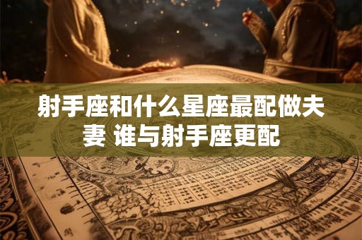 射手座和什么星座最配做夫妻 谁与射手座更配