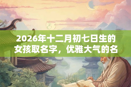 2026年十二月初七日生的女孩取名字，优雅大气的名字精选
