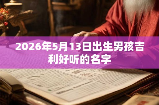 2026年5月13日出生男孩吉利好听的名字 2026年5月13日出生男孩吉利好听的名字