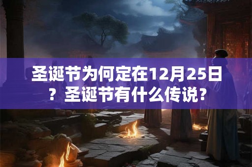 圣诞节为何定在12月25日？圣诞节有什么传说？
