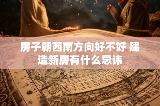 房子朝西南方向好不好 建造新房有什么忌讳