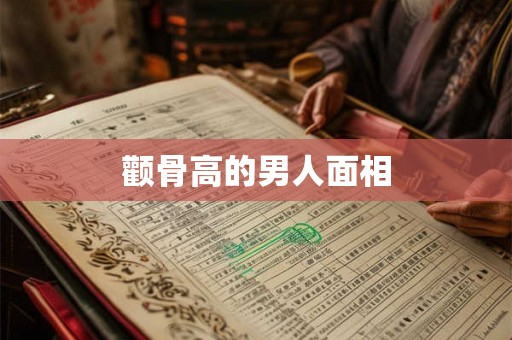 颧骨高的男人面相