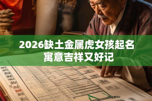 2026缺土金属虎女孩起名  寓意吉祥又好记