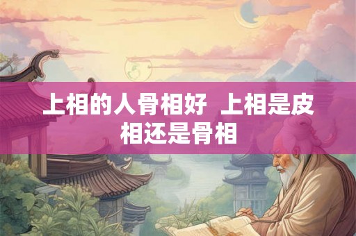 上相的人骨相好  上相是皮相还是骨相