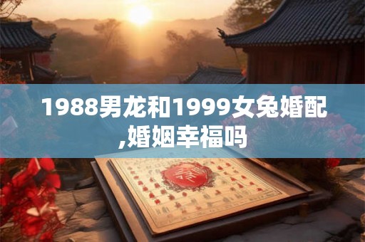 1988男龙和1999女兔婚配,婚姻幸福吗 1988男龙和1999女兔婚配,婚姻幸福吗
