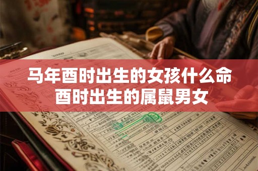 马年酉时出生的女孩什么命 酉时出生的属鼠男女