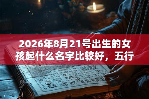 2026年8月21号出生的女孩起什么名字比较好，五行属什么