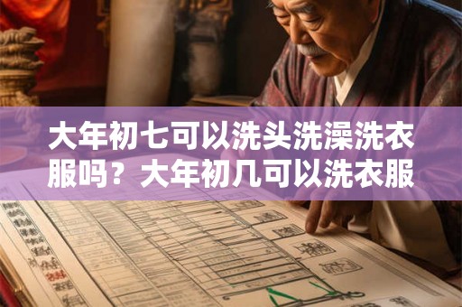 大年初七可以洗头洗澡洗衣服吗？大年初几可以洗衣服扫地？