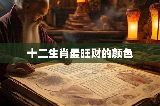 十二生肖最旺财的颜色 十二生肖最旺财的颜色