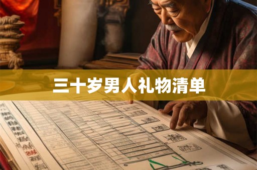 三十岁男人礼物清单 三十岁男人礼物清单