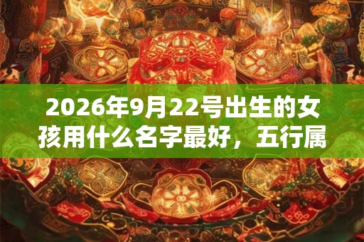2026年9月22号出生的女孩用什么名字最好，五行属什么