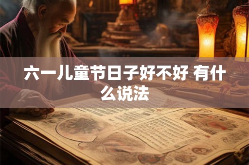 六一儿童节日子好不好 有什么说法