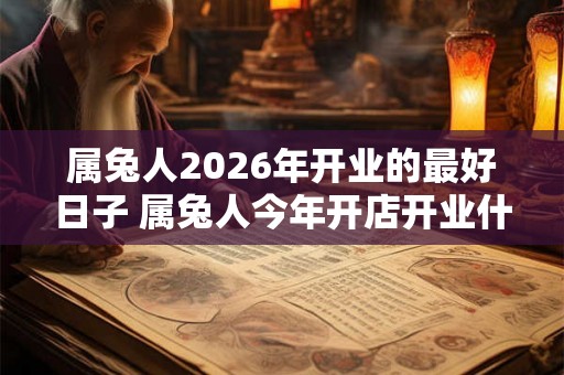 属兔人2026年开业的最好日子 属兔人今年开店开业什么日子最旺