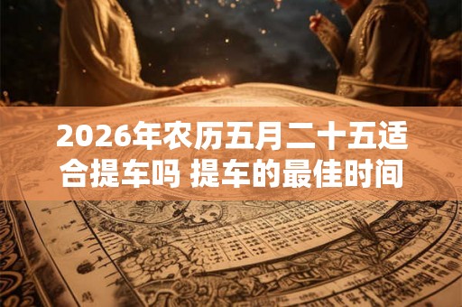 2026年农历五月二十五适合提车吗 提车的最佳时间 2026年农历五月二十五适合提车吗 提车的最佳时间