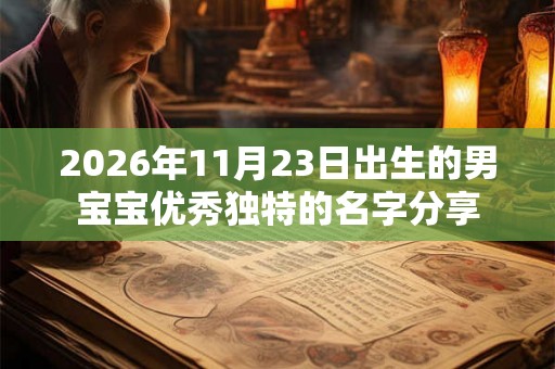 2026年11月23日出生的男宝宝优秀独特的名字分享