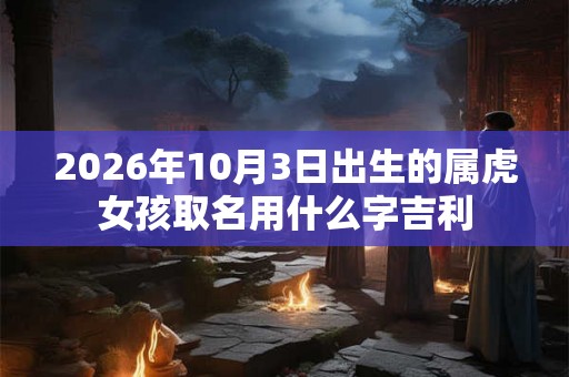 2026年10月3日出生的属虎女孩取名用什么字吉利
