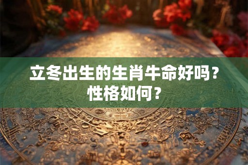 立冬出生的生肖牛命好吗？性格如何？