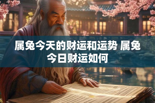 属兔今天的财运和运势 属兔今日财运如何 属兔今天的财运和运势 属兔今日财运如何