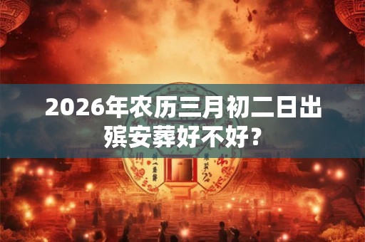 2026年农历三月初二日出殡安葬好不好？