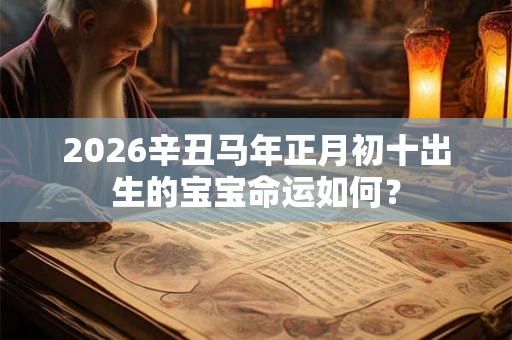2026辛丑马年正月初十出生的宝宝命运如何？