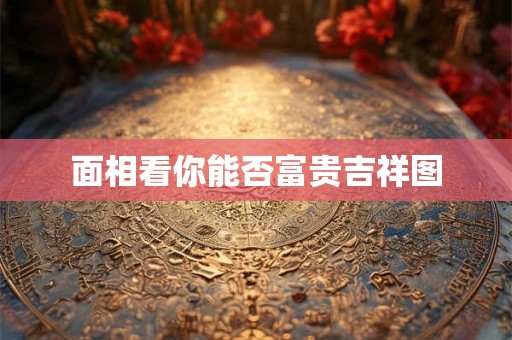 面相看你能否富贵吉祥图