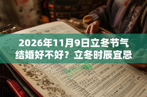 2026年11月9日立冬节气结婚好不好？立冬时辰宜忌