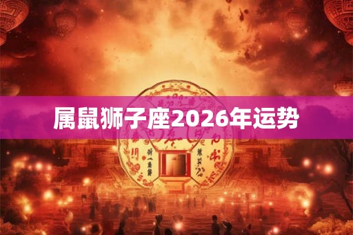 属鼠狮子座2026年运势