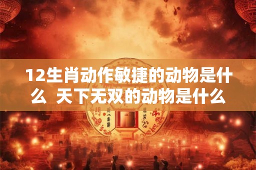 12生肖动作敏捷的动物是什么  天下无双的动物是什么生肖