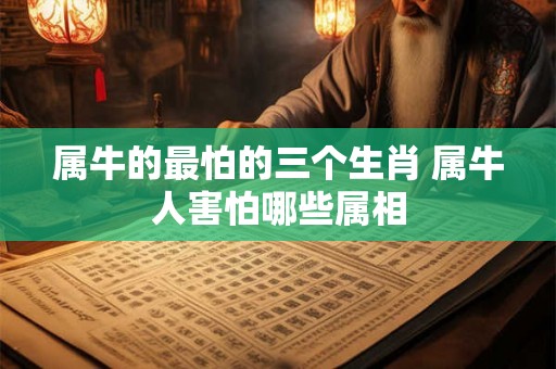 属牛的最怕的三个生肖 属牛人害怕哪些属相