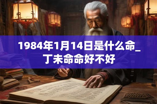 1984年1月14日是什么命_丁未命命好不好