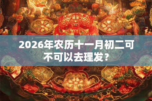 2026年农历十一月初二可不可以去理发？