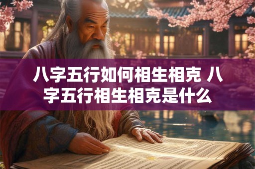 八字五行如何相生相克 八字五行相生相克是什么