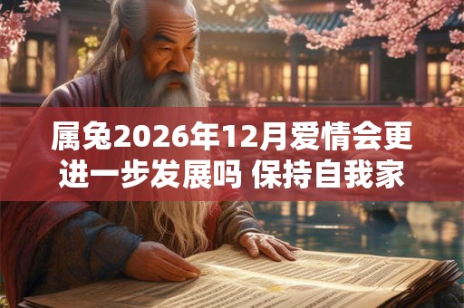 属兔2026年12月爱情会更进一步发展吗 保持自我家庭合睦 属兔2026年12月爱情会更进一步发展吗 保持自我家庭合睦