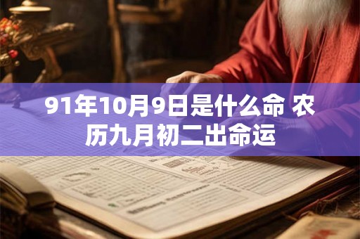 91年10月9日是什么命 农历九月初二出命运