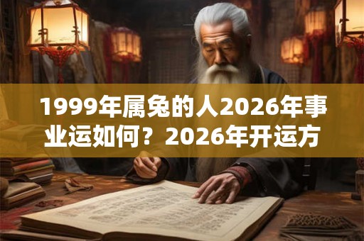1999年属兔的人2026年事业运如何？2026年开运方位在哪？