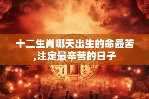 十二生肖哪天出生的命最苦,注定最辛苦的日子 十二生肖哪天出生的命最苦,注定最辛苦的日子