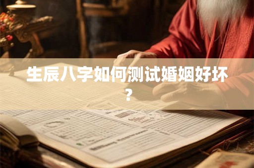 生辰八字如何测试婚姻好坏? 生辰八字如何测试婚姻好坏?