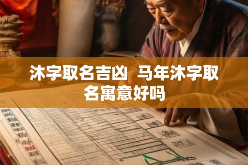 沐字取名吉凶  马年沐字取名寓意好吗