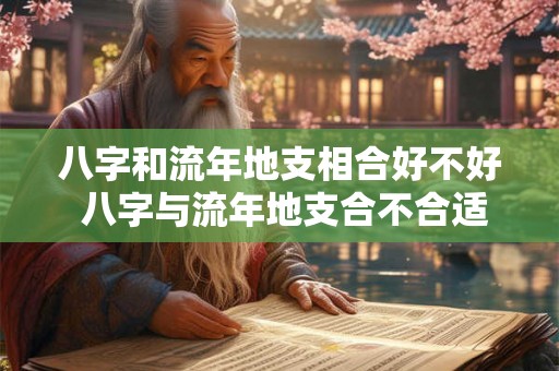 八字和流年地支相合好不好 八字与流年地支合不合适