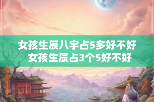 女孩生辰八字占5多好不好  女孩生辰占3个5好不好